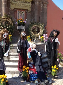 Installation for Day of the Dead in San Miguel de Allende, Mexico